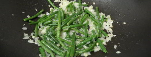 паста с креветками и фасолью под соусом песто. Шаг 3