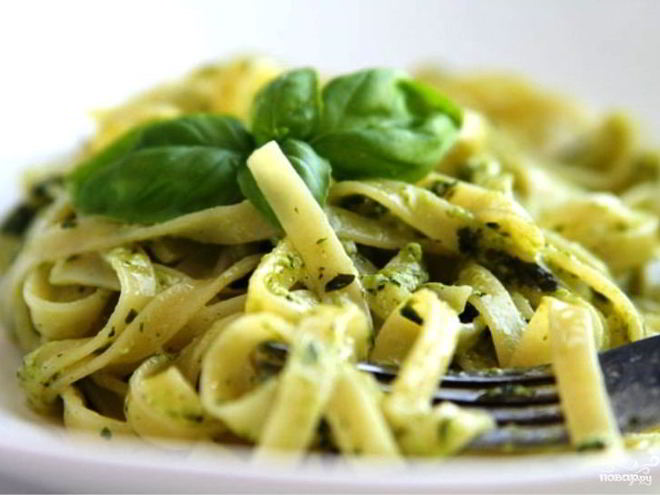 Рецепт пасты с соусом песто