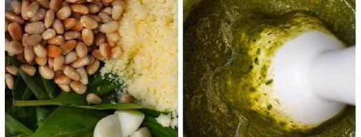 пенне с соусом песто и брезаолой. Шаг 3