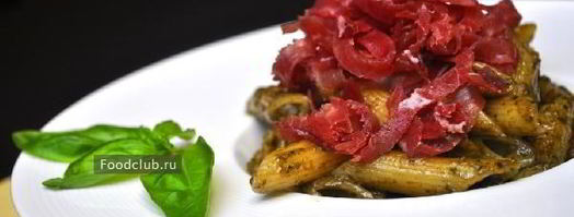 пенне с соусом песто и брезаолой. Шаг 6