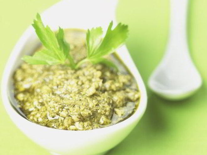 Рецепт песто из тыквенных семечек, петрушки и пармезана