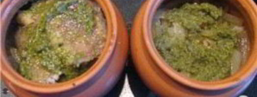 рыба под соусом песто в горшочках. Шаг 6