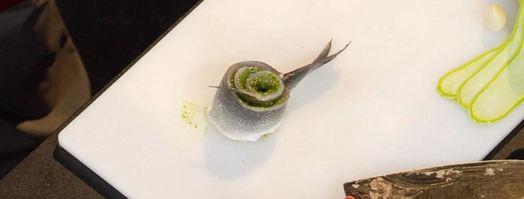 сибас, запеченный с соусом песто. Шаг 5