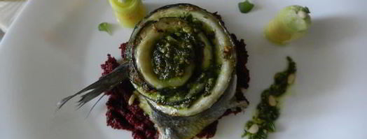 сибас, запеченый с соусом песто. Шаг 23