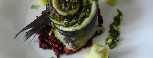 сибас, запеченый с соусом песто. Шаг 24