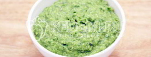 соус песто из черемши. Шаг 9