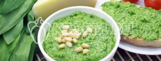 соус песто из черемши. Шаг 10