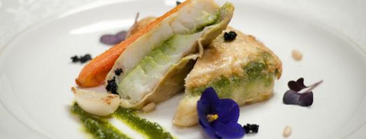 судак, запеченный с соусом песто и мини-овощами. Шаг 10