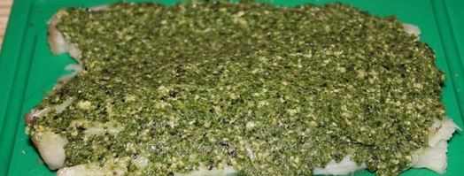 треска под соусом песто. Шаг 5