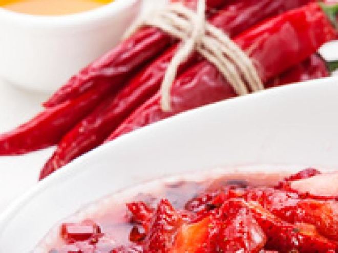 Рецепт клубничной сальсы