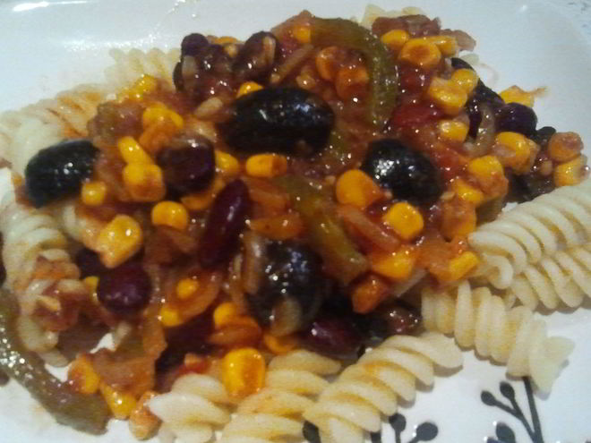 Рецепт пасты мексиканец с соусом сальса
