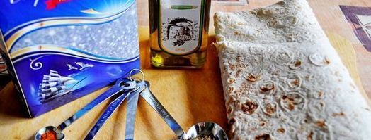 персиковая сальса с чипсами из лаваша. Шаг 3