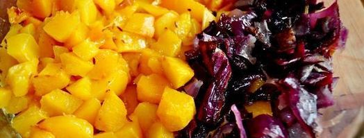 персиковая сальса с чипсами из лаваша. Шаг 6