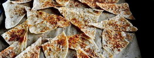 персиковая сальса с чипсами из лаваша. Шаг 10