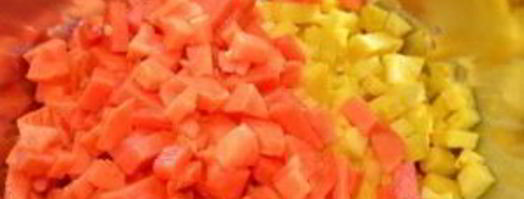 сальса из ананаса и папайи. Шаг 4