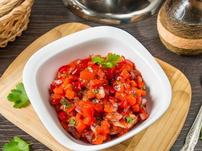 Рецепт сальсы из печеного перца