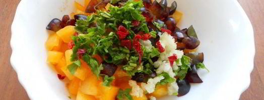 сальса из желтых помидоров с виноградом. Шаг 4