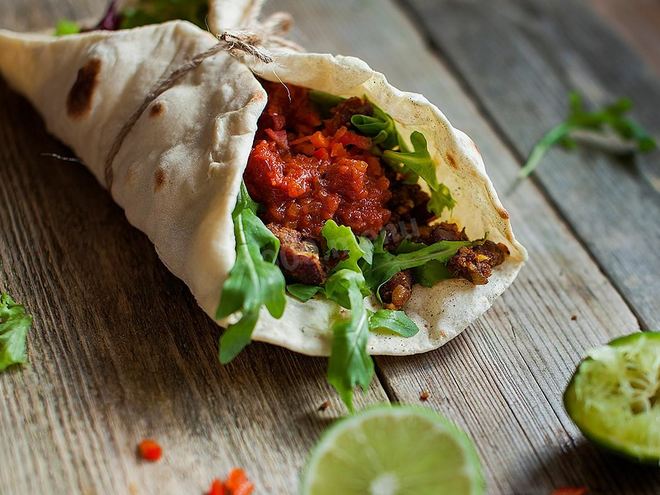 Рецепт тако с соусом сальса