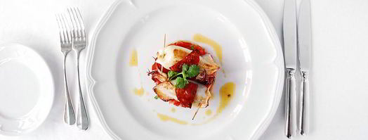 фаршированные кальмары на тартаре из томатов. Шаг 9