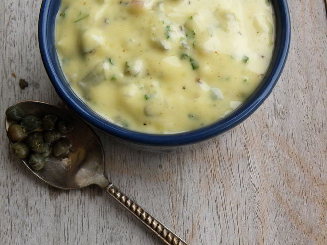 Рецепт соуса тартар с домашним майонезом