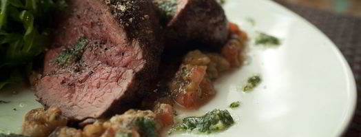 стейк миланзане с тартаром из овощей. Шаг 15