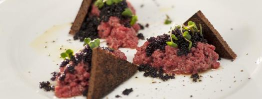 тартар из говядины с икрой палтуса. Шаг 4