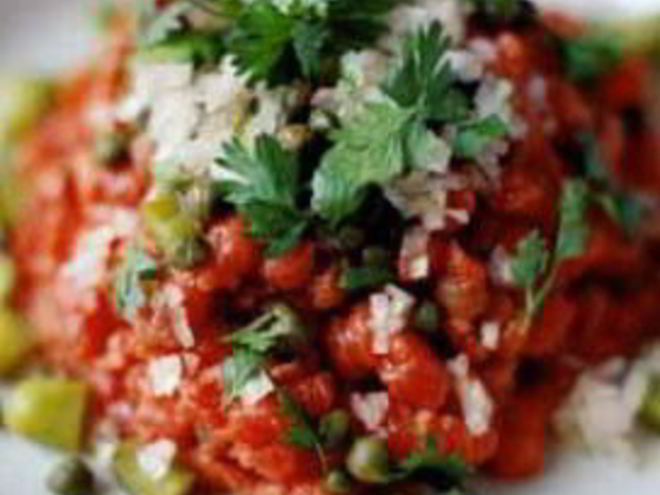 Рецепт тартара из говядины с соусом