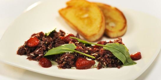 Тартар из говяжьего сердца