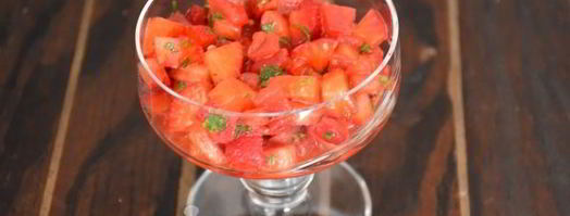 тартар из клубники и помидоров. Шаг 8