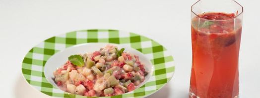 тартар из клубники с йогуртом. Шаг 7