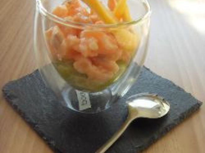 Рецепт тартара из лосося и лука-порея