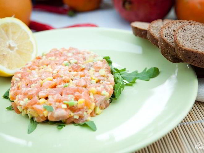 Рецепт тартара из лосося с авокадо