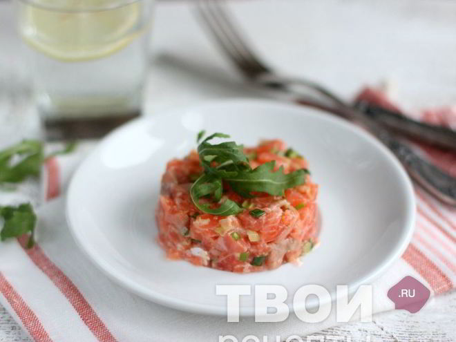 Рецепт тартара из лосося