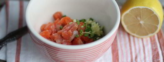 тартар из лосося. Шаг 4