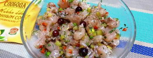 тартар из муксуна с брусничным соусом. Шаг 10