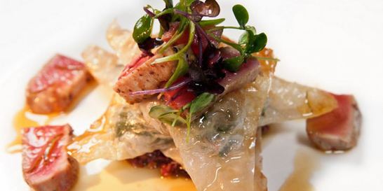 Тартар из тунца в лаймовом сиропе