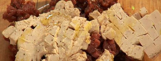 тартар из утиной грудки и фуа-гра с дымом. Шаг 3