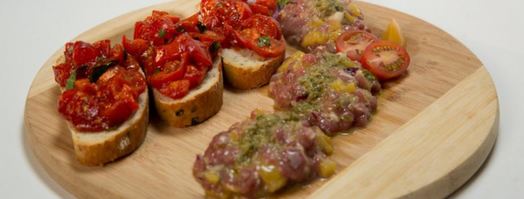 тартар из утки с персиками. Шаг 6