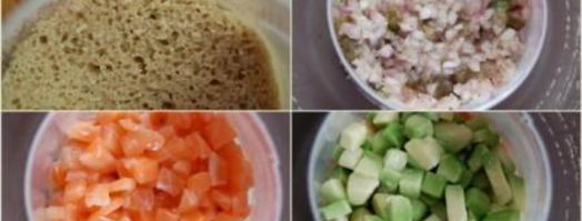 тартар с лососем и авокадо. Шаг 7