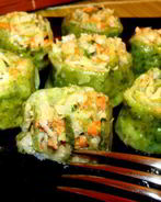 Теплый тартар ролл из семги