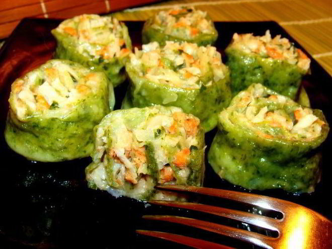 Рецепт теплого тартара ролл из семги