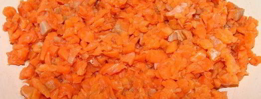 теплый тартар ролл из семги. Шаг 3