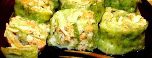 теплый тартар ролл из семги. Шаг 15