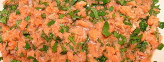 теплый тартар ролл из семги. Шаг 4