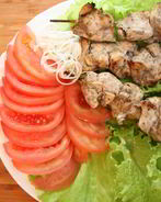 Куриные шашлычки, маринованные в Ткемали