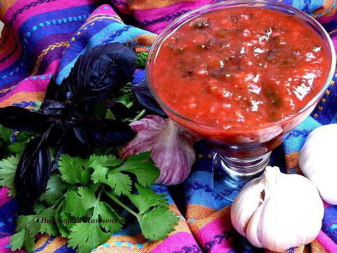 Рецепт соуса из слив ткемали к мясу