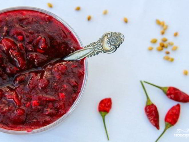 Рецепт соуса ткемали из красной алычи