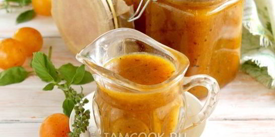 Ткемали из желтой алычи