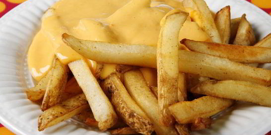 Томатный и сырный соус для картошки фри