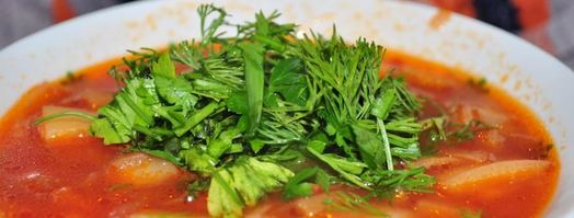 борщ без мяса в мультиварке. Шаг 9